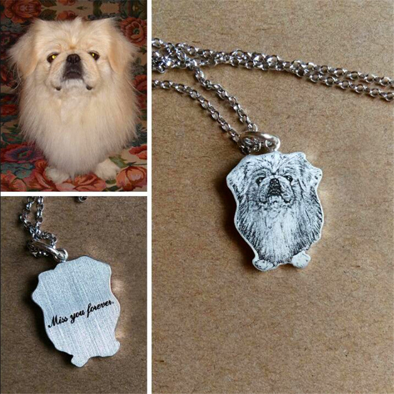 Personalized Photo Necklace or Keychain Sterling 925 Silver