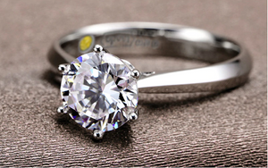 GPG Cubic Zirconia Platinum Ring