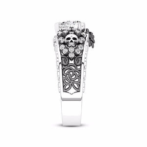 Austrian Rose Flower CZ Crystal Ring