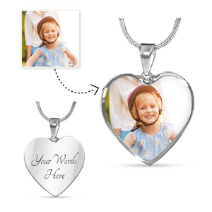 Luxury Heart Silver & Gold Necklace or Bangle