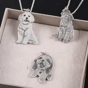 Personalized Photo Necklace or Keychain Sterling 925 Silver