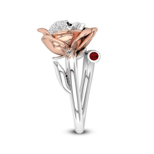 Austrian CZ Crystal Skull Ring -One Size (Adjustable Size)