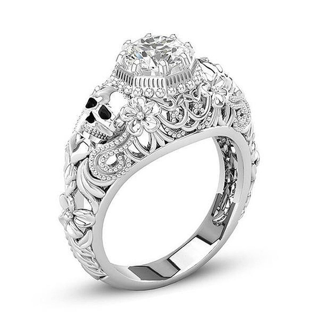 Austrian Gothic  Big CZ Crystal Ring