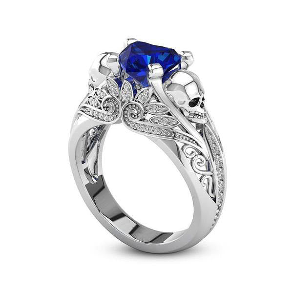 Austrian CZ Crystal Heart Stone Ring